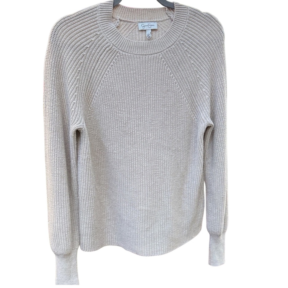Jessica Simpson Oatmeal Knit Pullover Sweater‎ – Size M